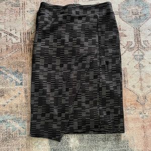 Anthropologie Chic Black Pencil Skirt